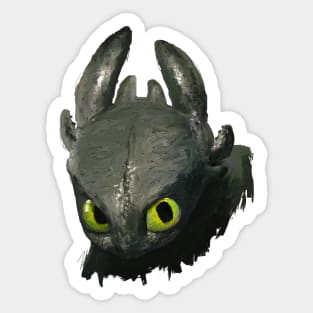 Shy Toothless Sticker